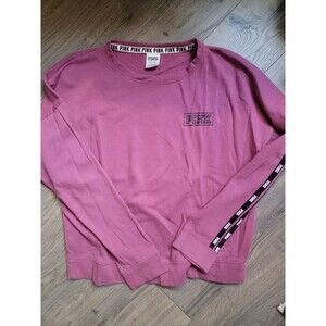 PINK Victoria's Secret Shirt Womens S Long Sleeve Crewneck